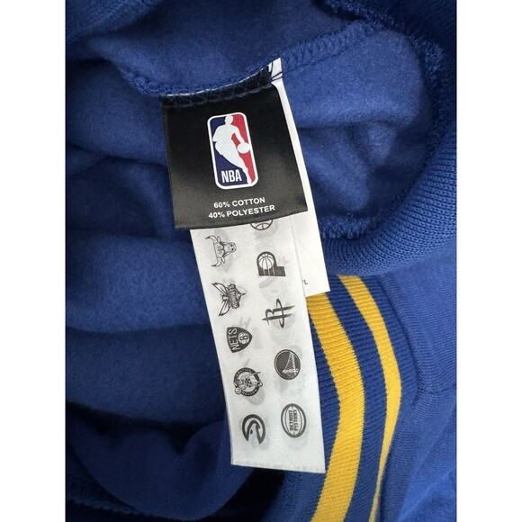 Nba Womens UNK NWT Funnel Neck Fleece Sweatshirt Golden State Warriors Size L - Picture 5 of 6